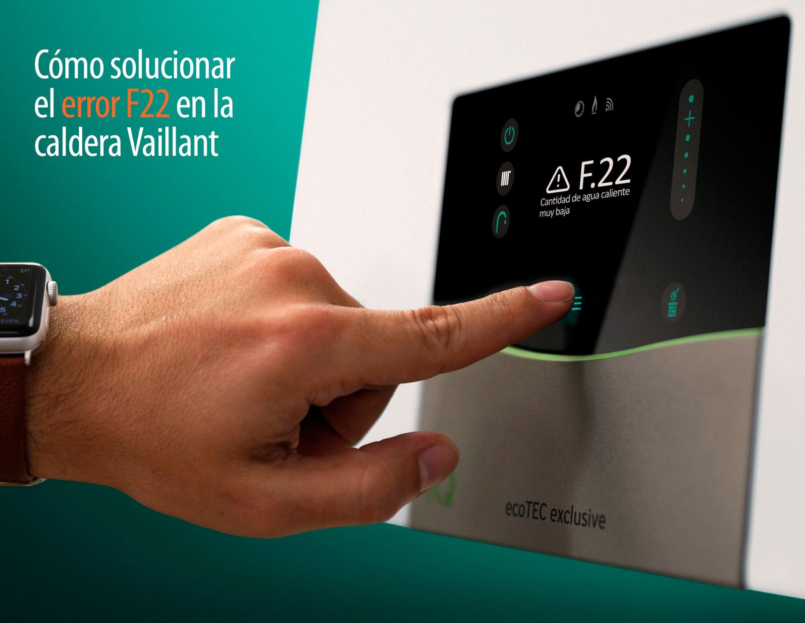 Cómo solucionar el error F22 en la caldera Vaillant